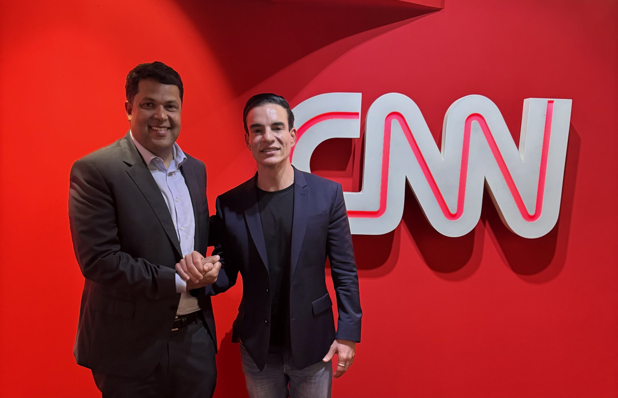 CEO da Allp Fit, Anderson Franco, se reúne com o presidente da CNN Brasil, João Vítor Xavier, para alinhar futuras parcerias